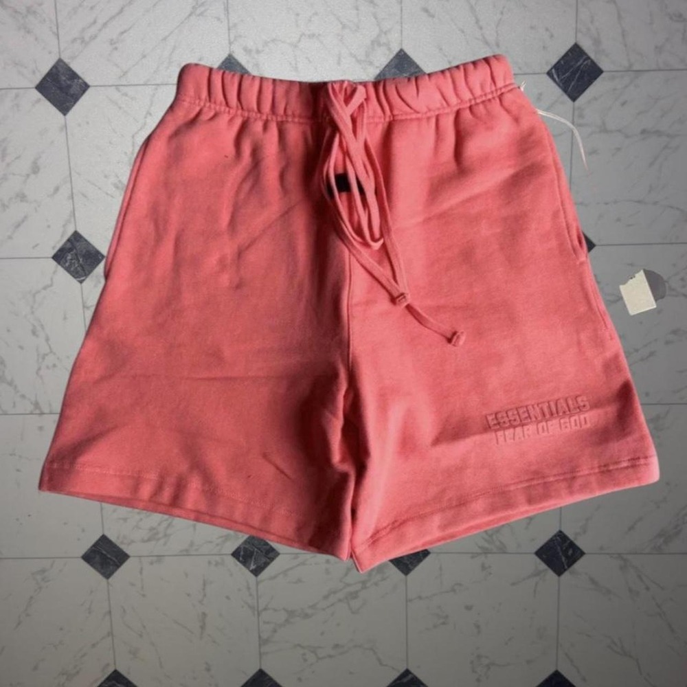 Fear of God Essentials Coral Shorts NWT SIZE M